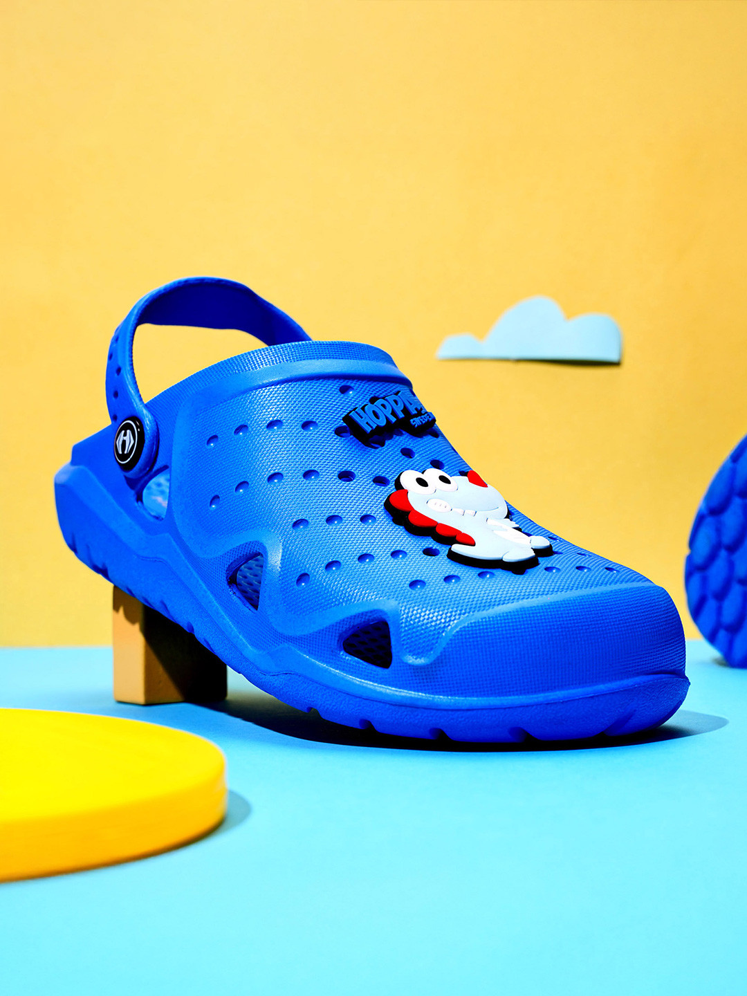 Hoppa Croco Royal Blue Kids Clogs