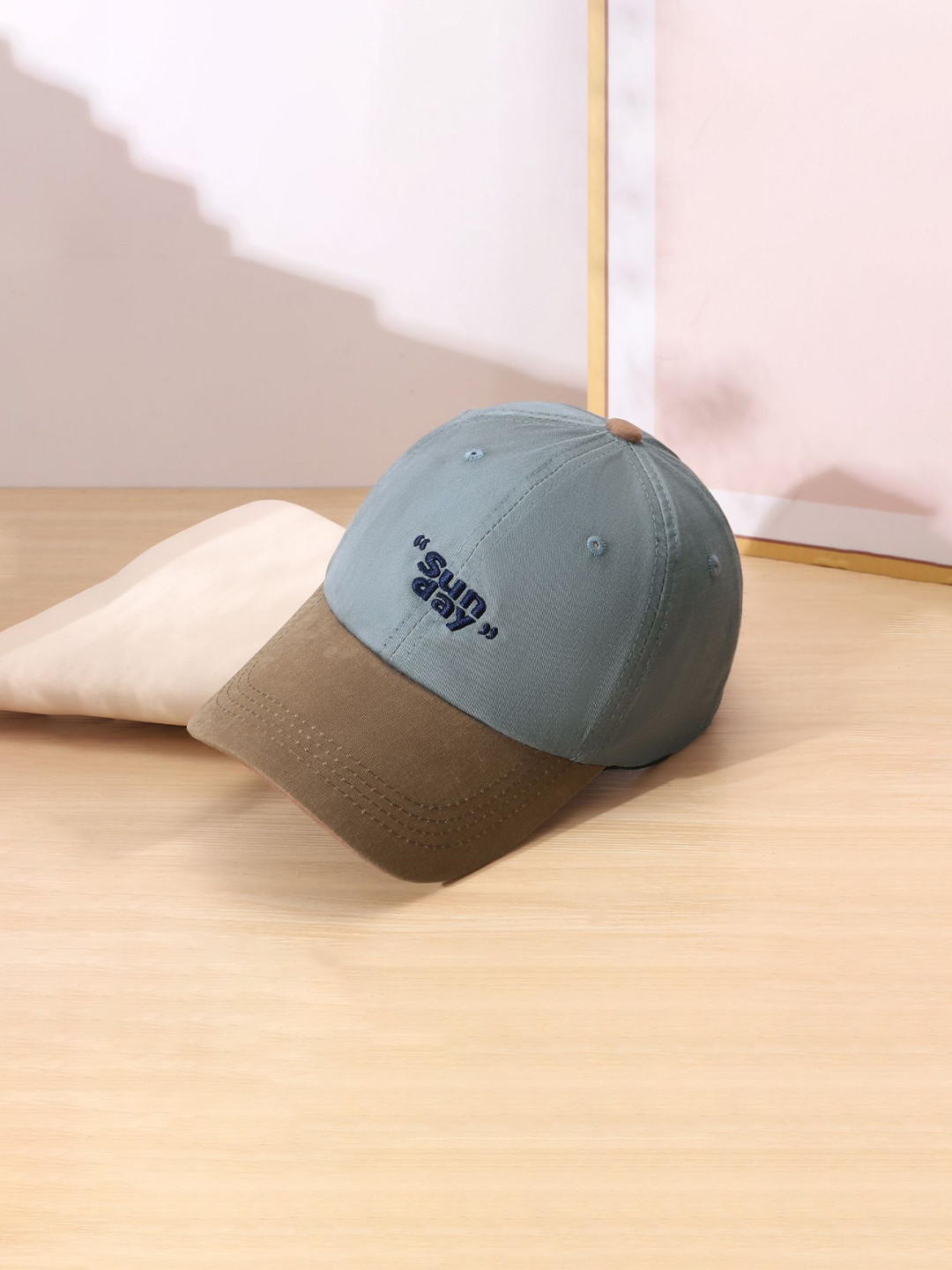 SALTY Unisex Sunday 2-Tone Blue Beige Cap