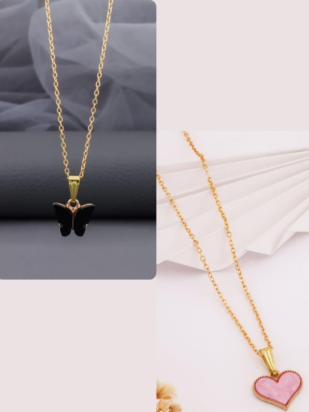 SZN Women Brass Gold-Plated Necklace