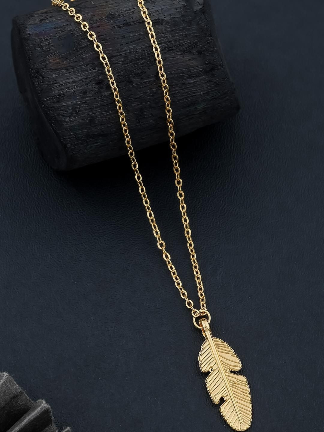 SZN Set Of 2 Gold-Plated New Stylish Elegant Necklace
