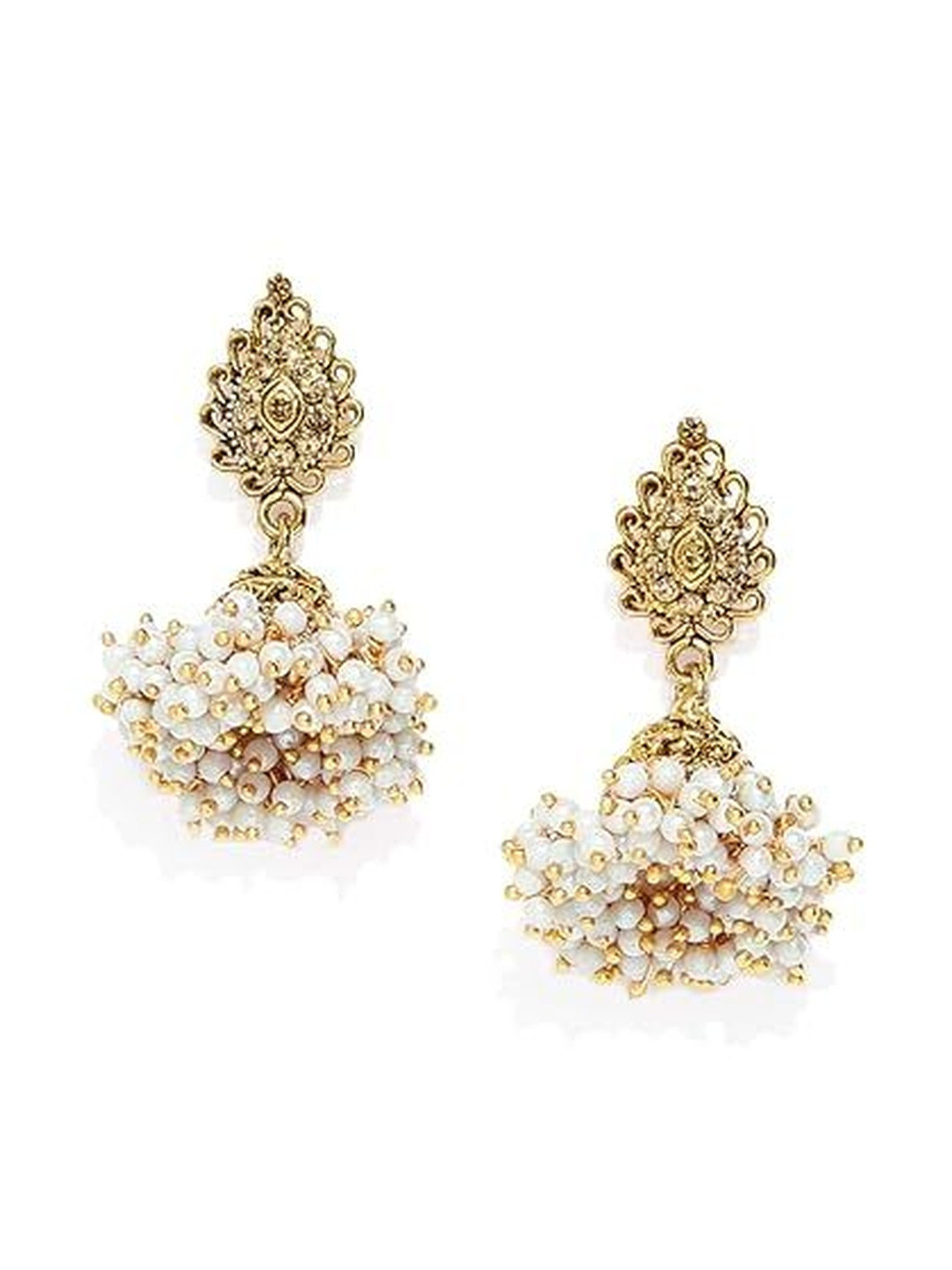 Victoria Benelux Geometric Jhumkas Earrings