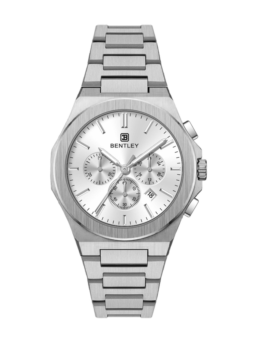 BENTLEY Men Dial & Stainless Steel Straps Analogue Multi Function Watch BL-12-57
