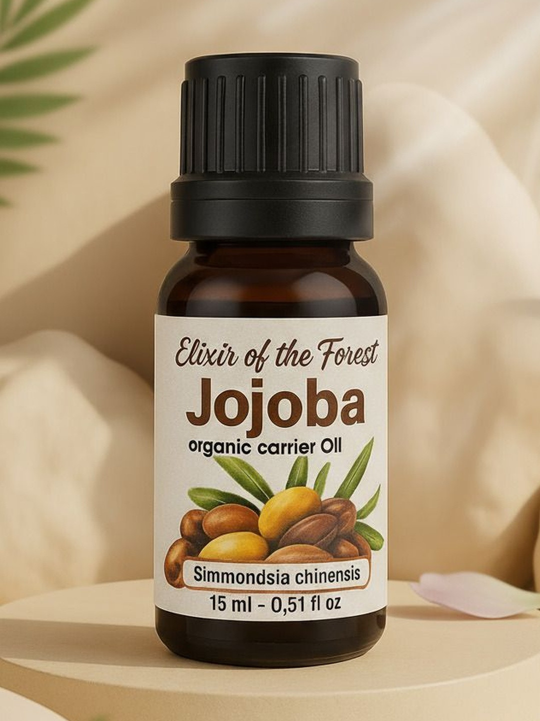 ELIXIR OF THE FOREST Long-Lasting Skin Hydration Jojoba Organic Carrier Oil - 15 ml