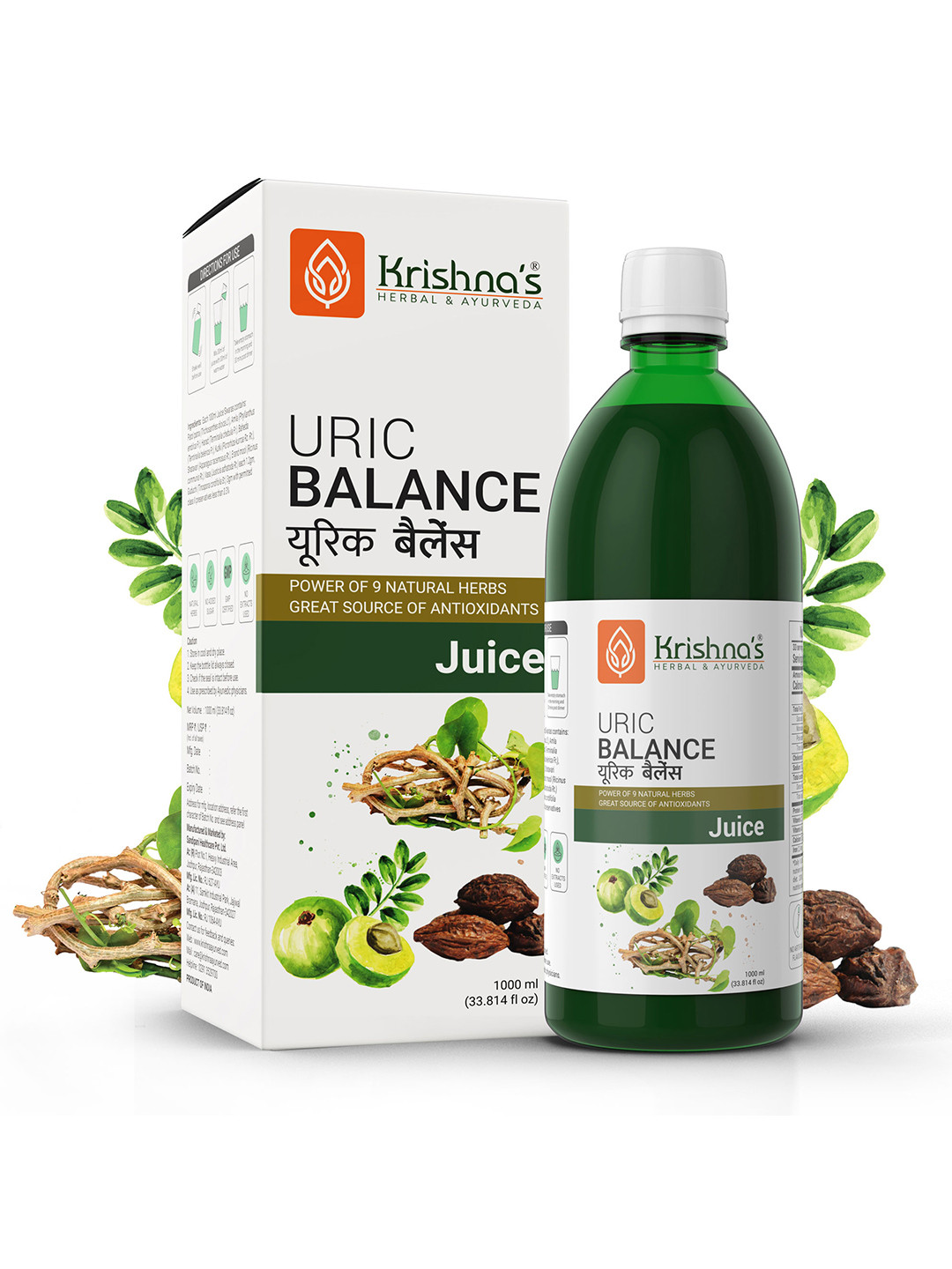 Krishna's Herbal & Ayurveda Uric Balance Juice-1000 ml