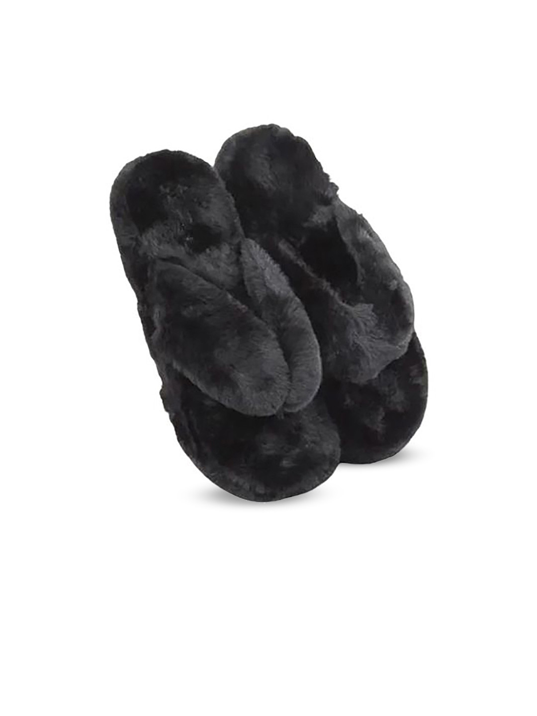 M 2 C Women Furry Cozy Warm Thong Flip-Flops