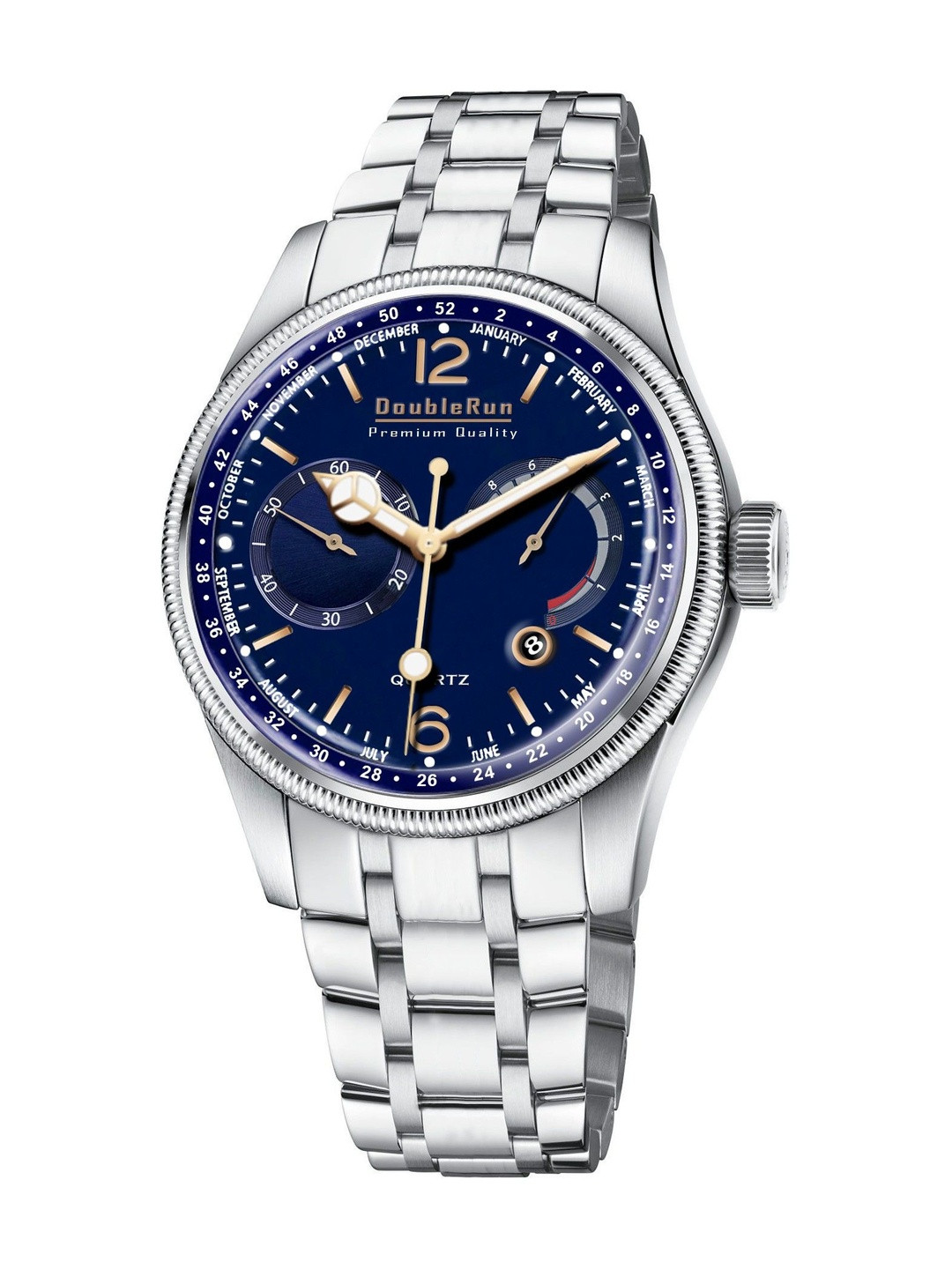 DOUBLERUN Men Dial & Straps Analogue Multi Function Chronograph Watch H05N25003