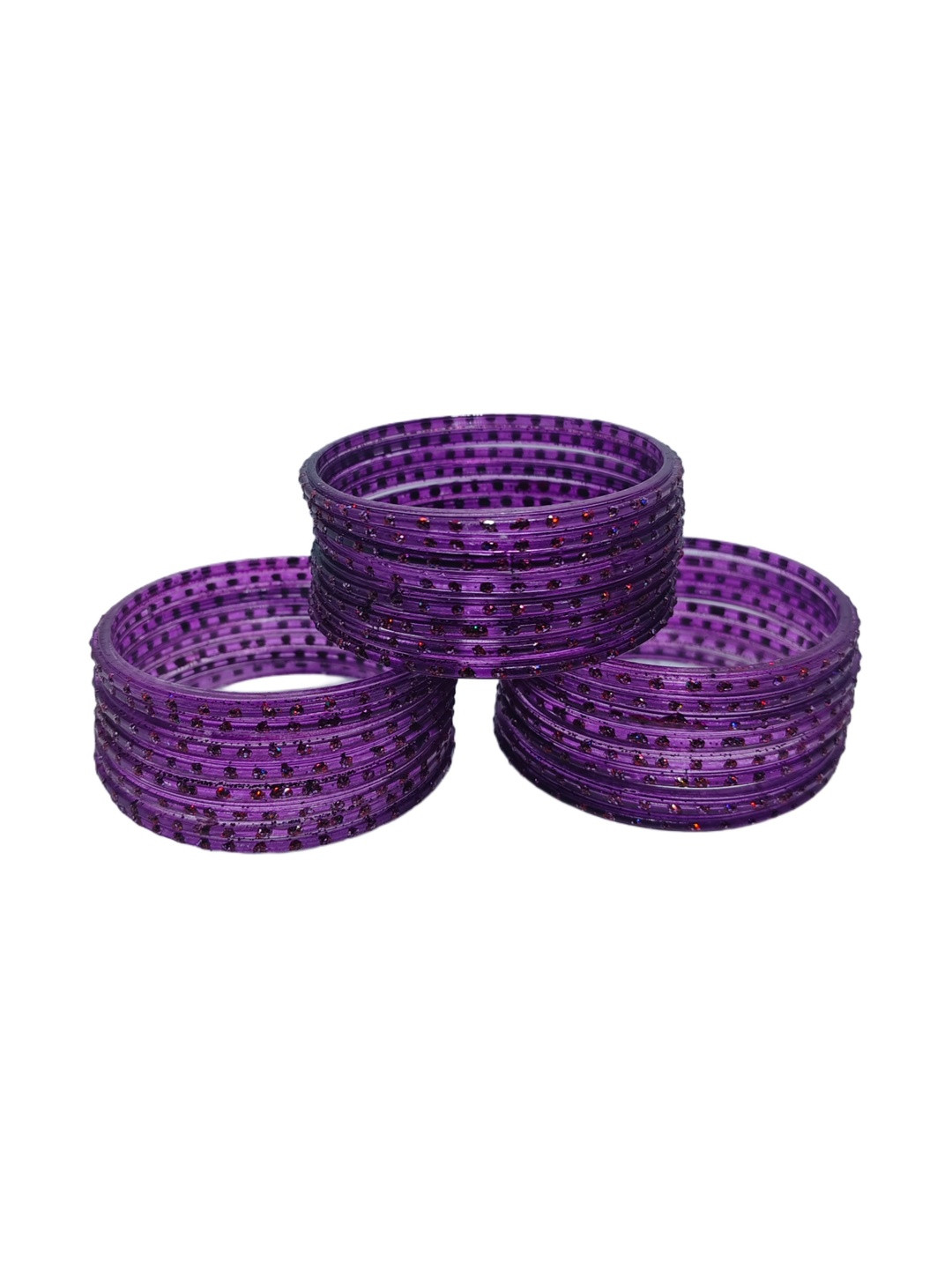 Instyle Forever Set Of 24 Shimmered Glass Bangles
