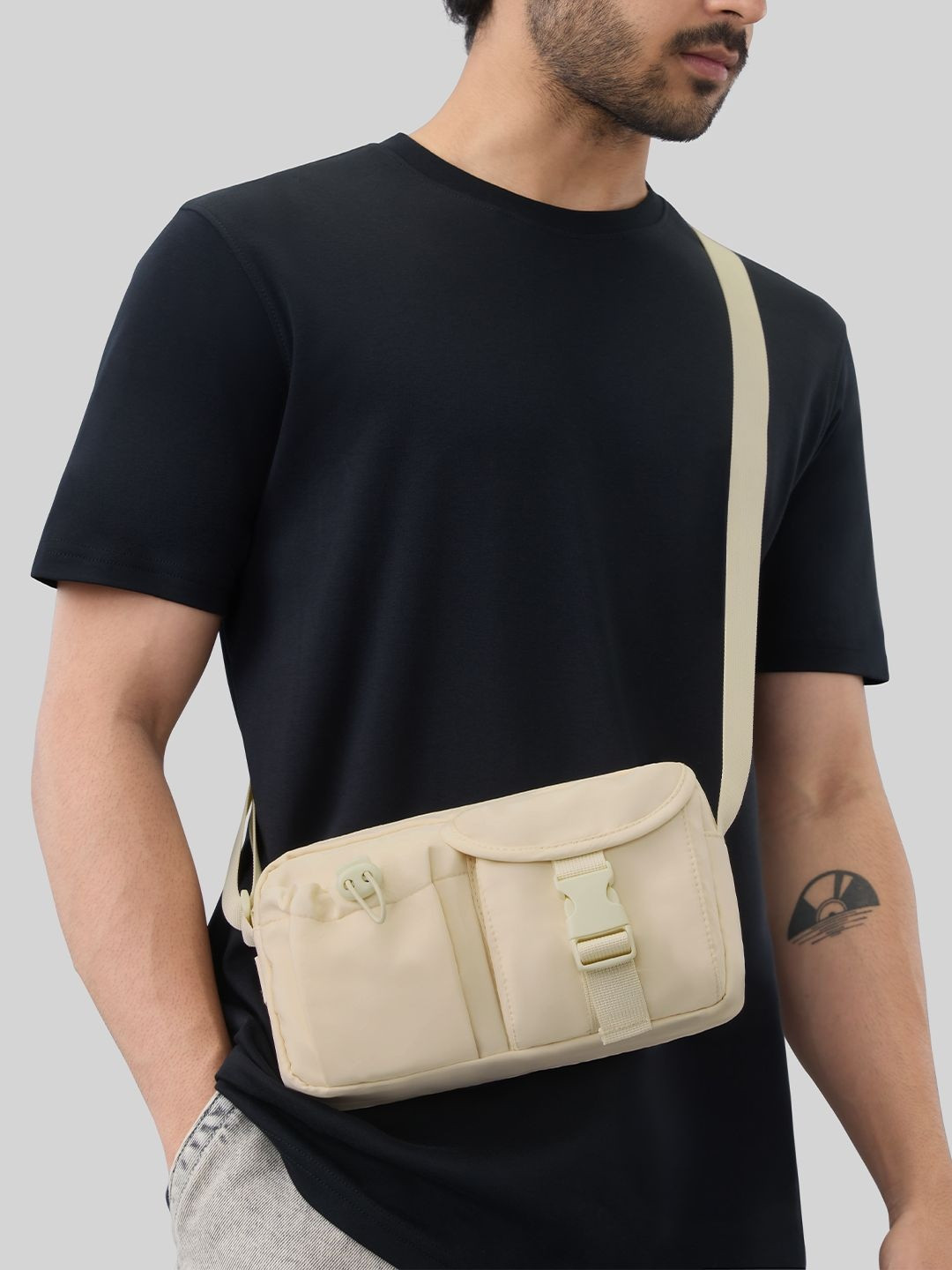 The Souled Store Men Cargo Pack Messenger Bag