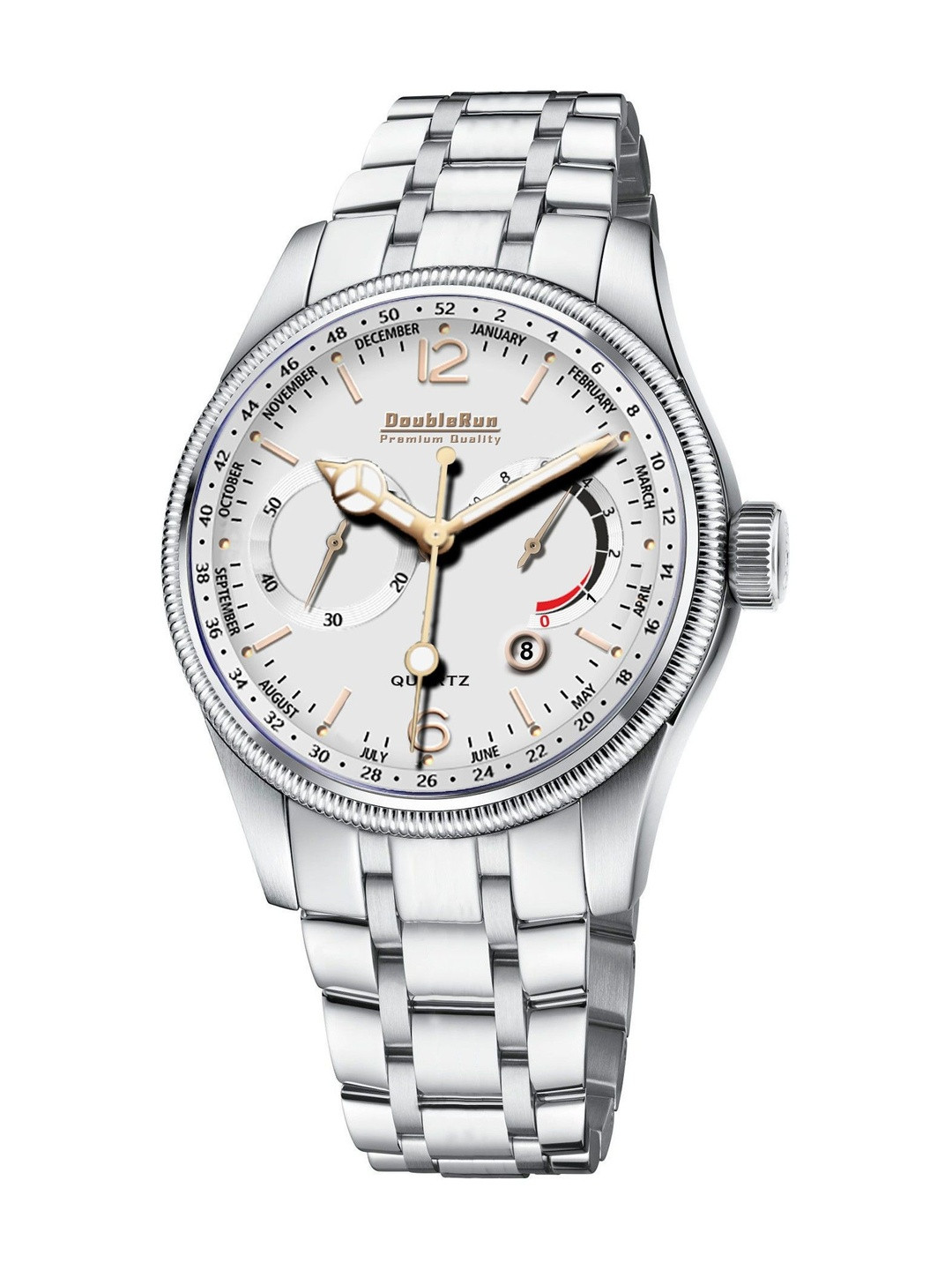 DOUBLERUN Men Chronograph Dial Analogue Multi Function Watch H05N25006