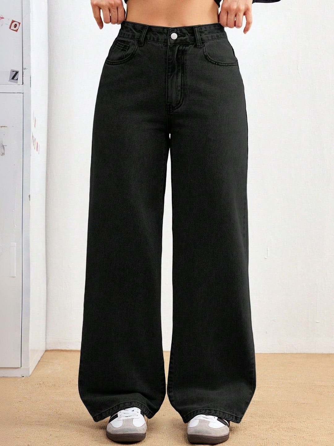 A1TUFF Women Jean Wide Leg High-Rise Stretchable Jeans