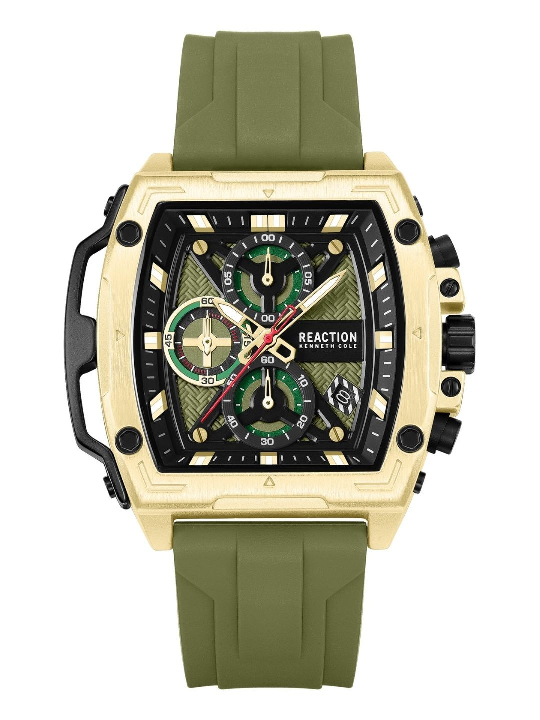 REACTION KENNETH COLE Green Men Regular Straps Analogue Chronograph Watch KRWGO0071204