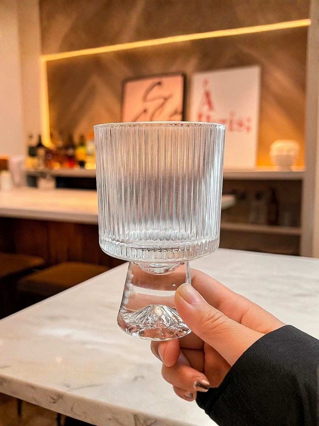 SMOKEY COCKTAIL Set Of 6 Smokey Cocktail Snow Top Multi-Functional Glass