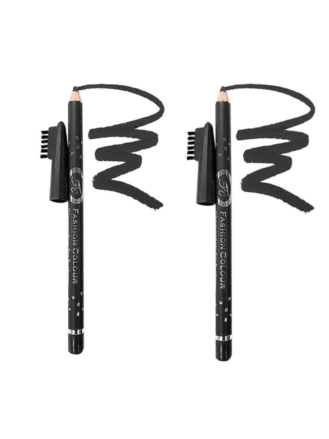 Fashion Colour Set of 2 Professional Eyebrow Pencil with Brush - Slate Grey 06