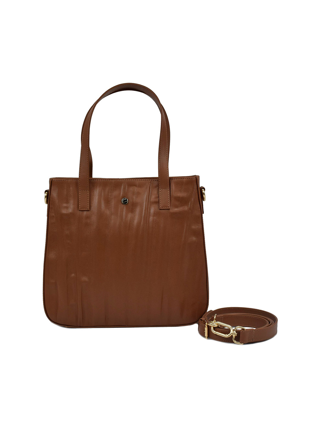 El'Curio Elba Women Solid Leather Structured Tote Bag