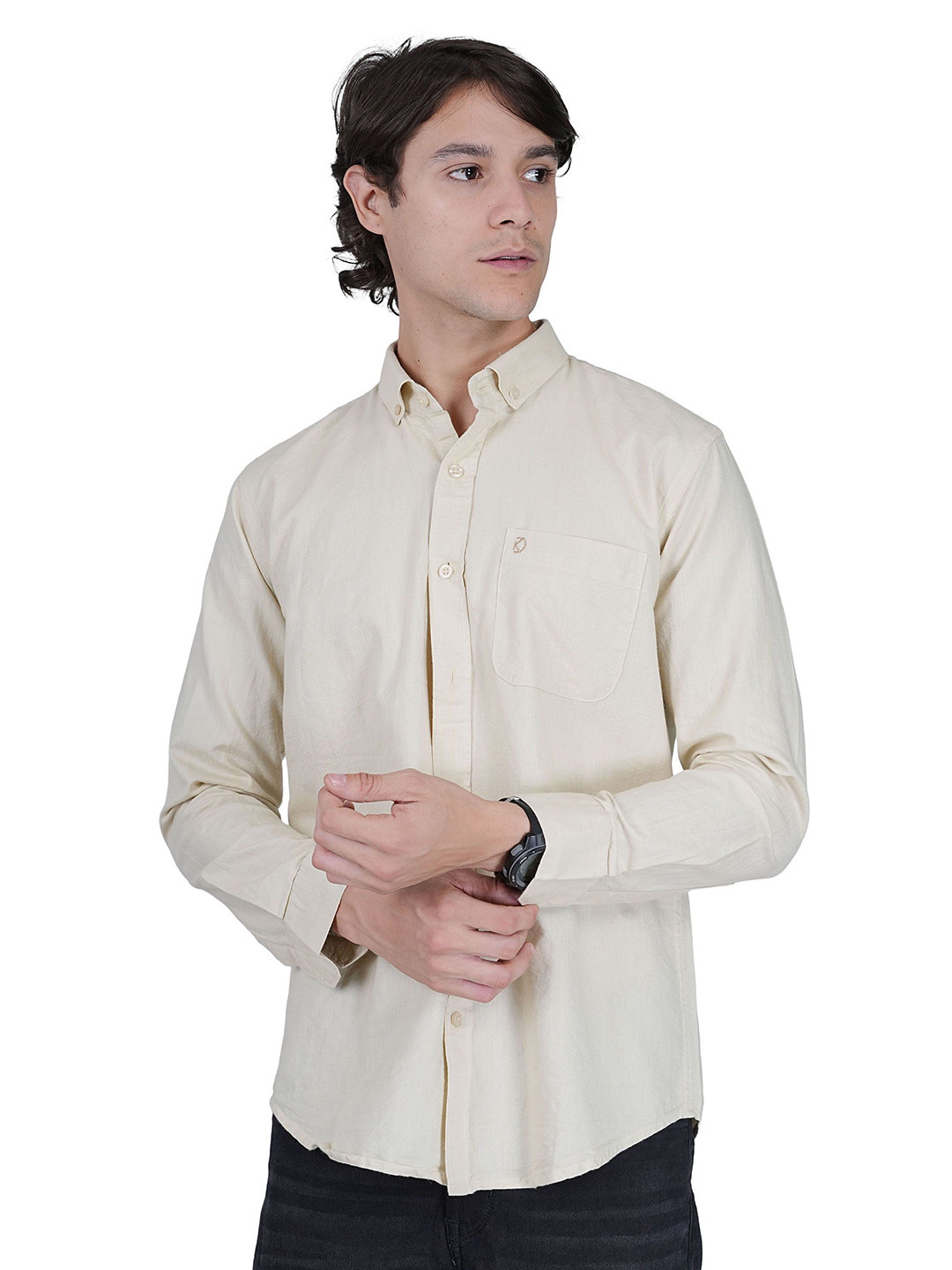 zara men Men Button-Down Collar Smart Casual Shirt