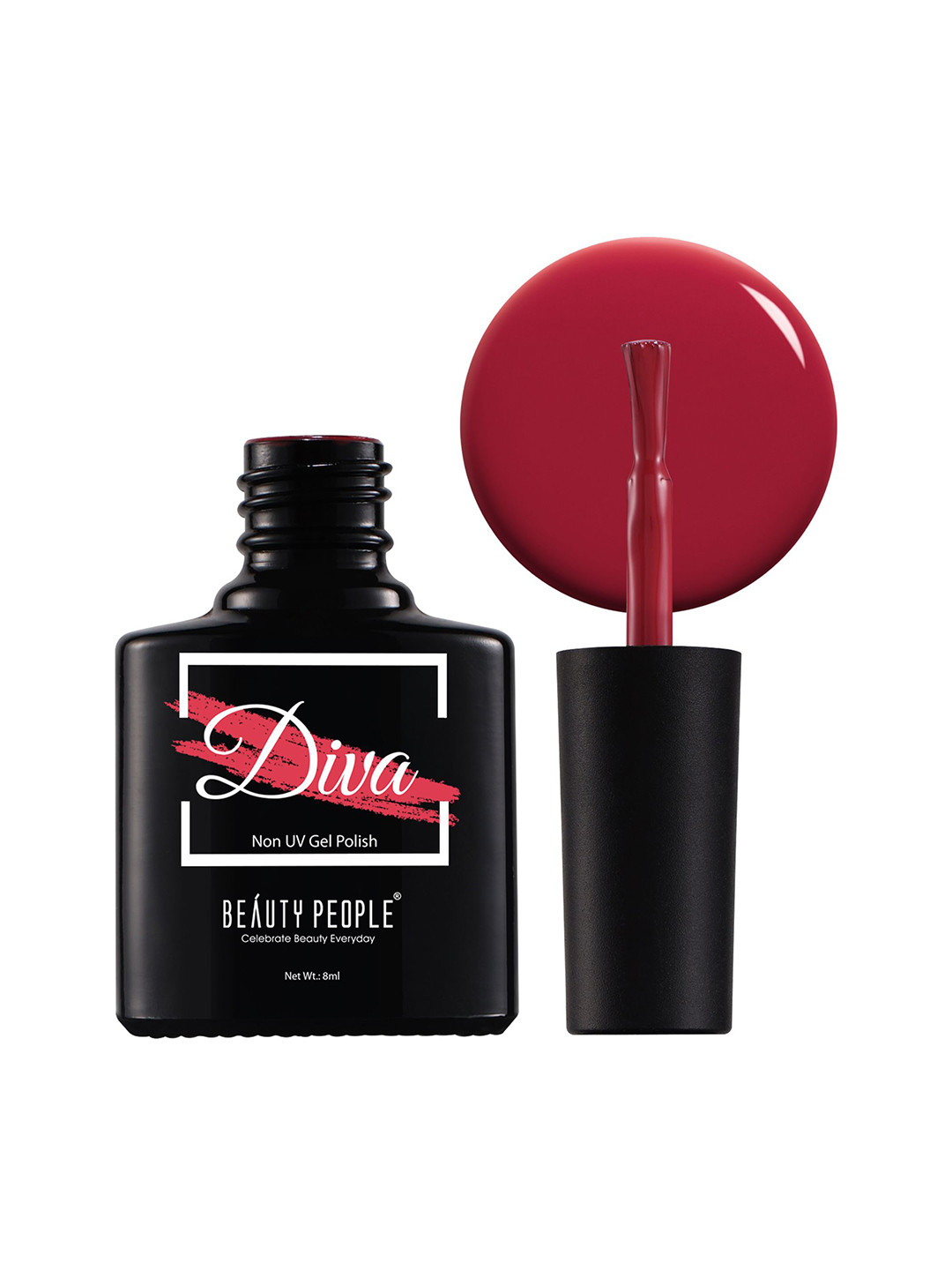 Beauty People Diva Long Lasting Non UV Gel Nail Polish 8 ml - Wine Divine 01