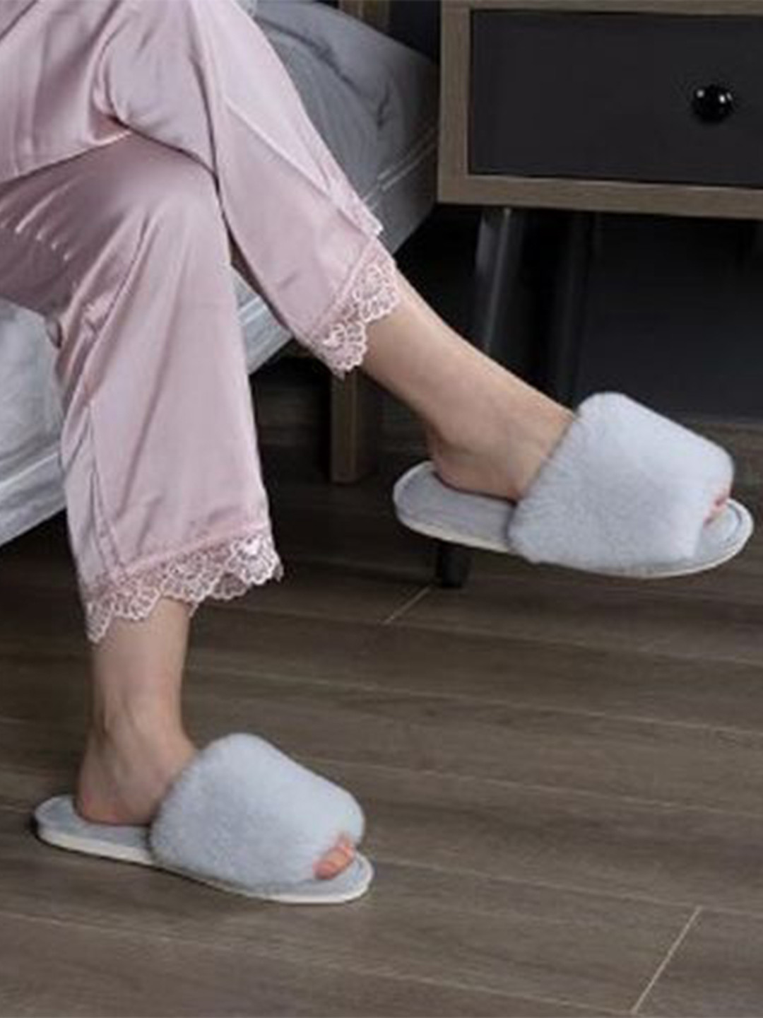 M 2 C Women Self Design Room Slippers