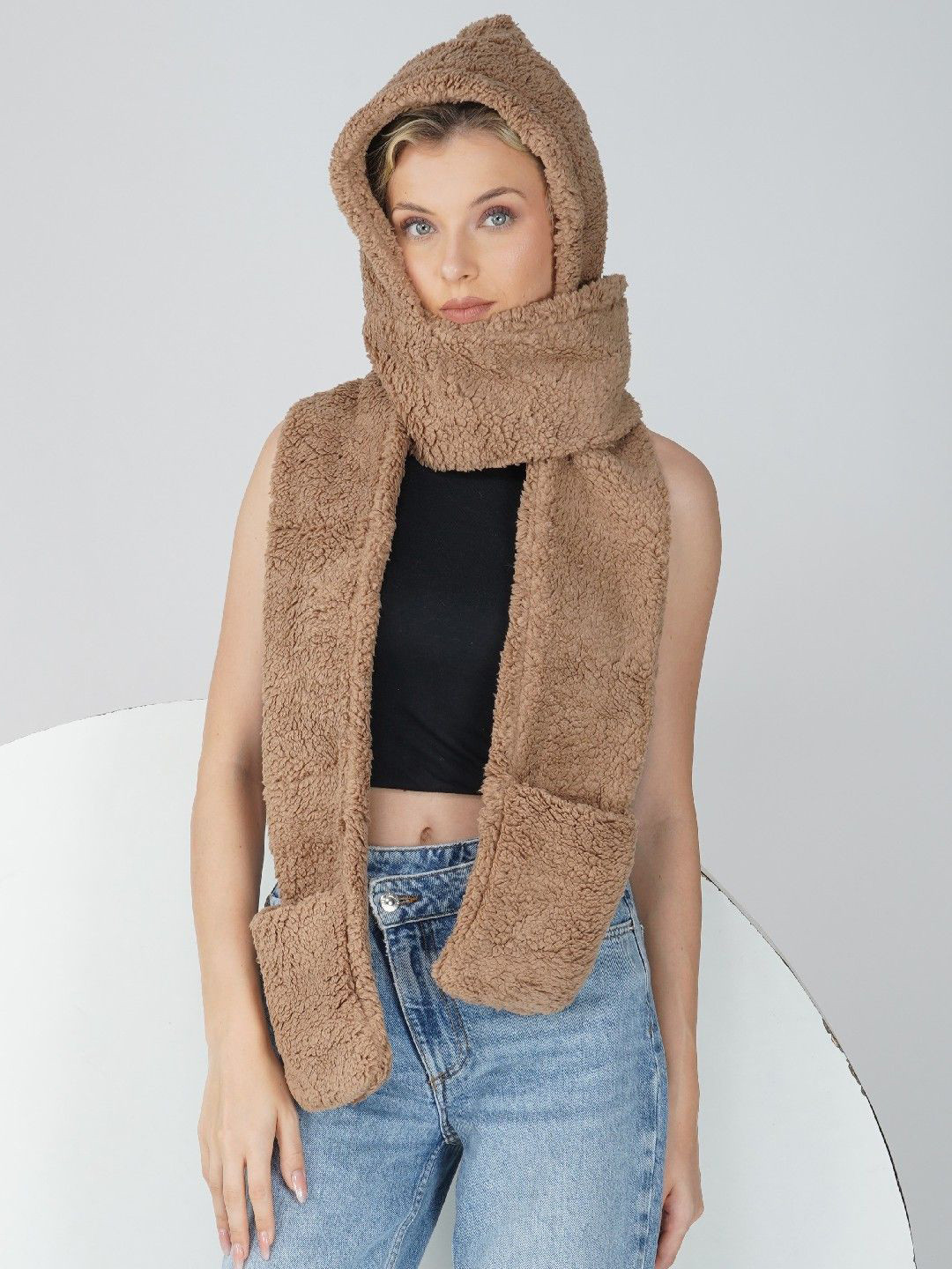 LADONNA Women Woollen Pocket Design Beanie