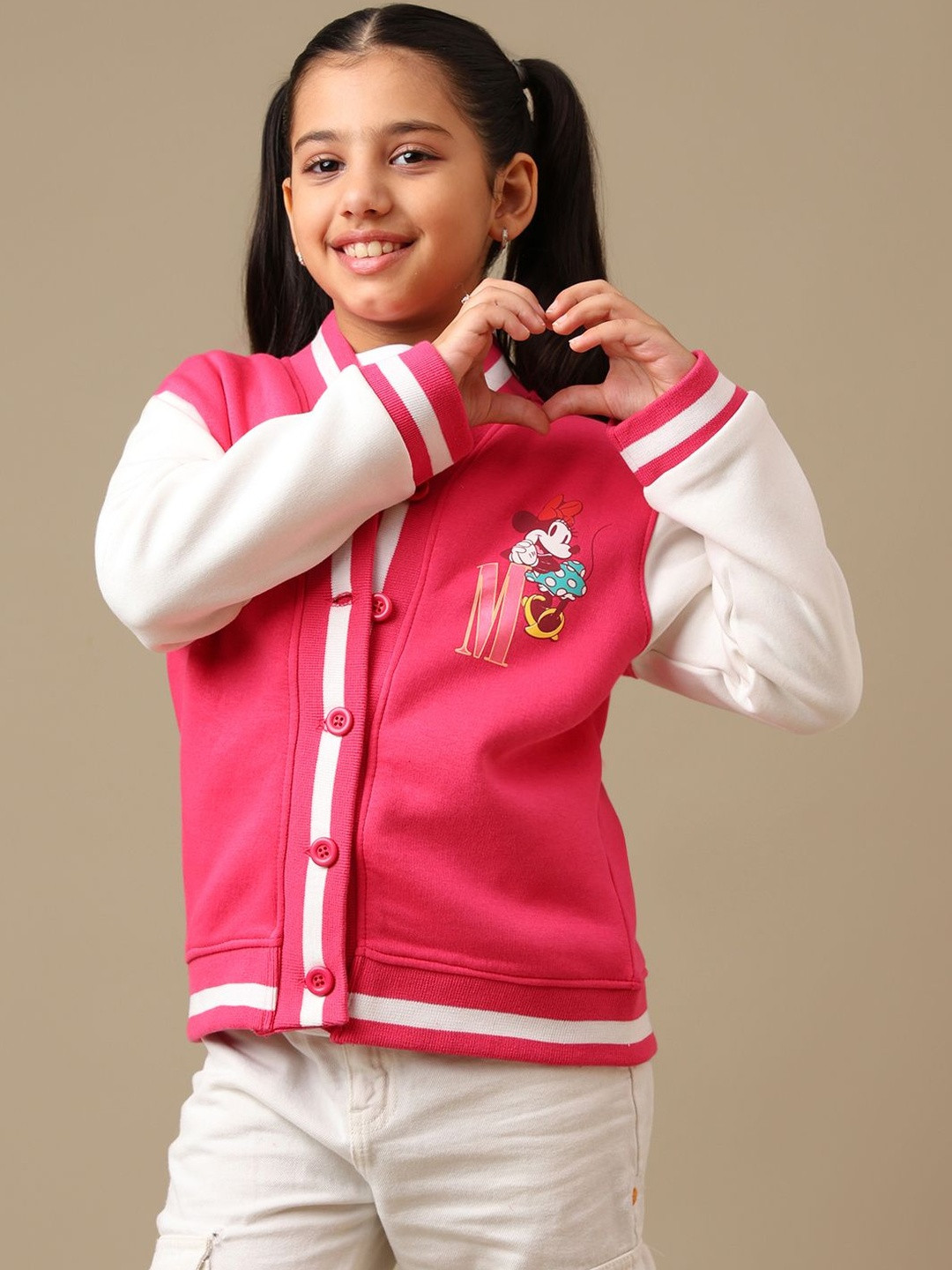 Kids Ville Girls Minne Printed Jackets