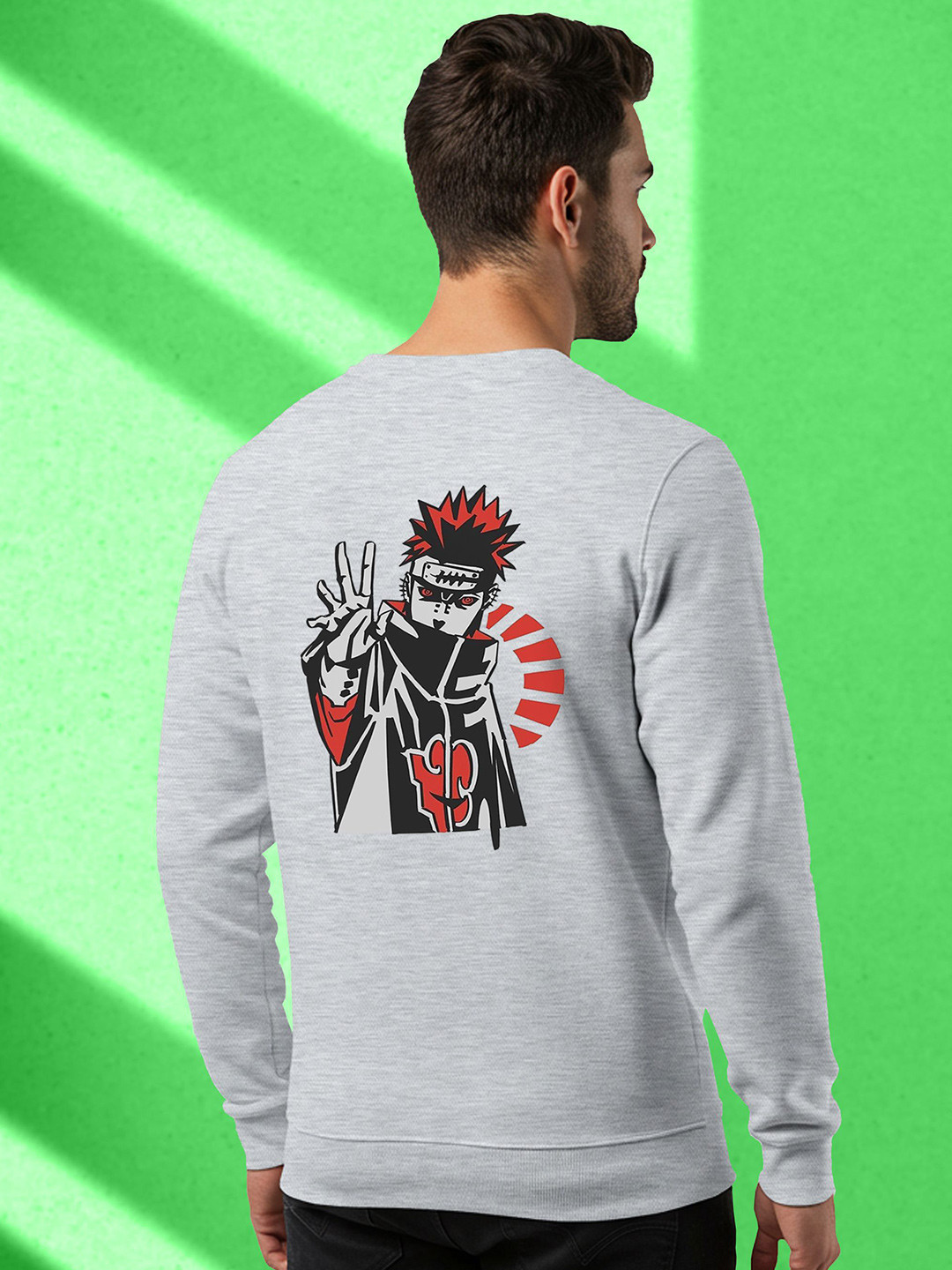 BUYTHATTRENDZ Men Nagato Uzumaki Printed Printed Sweatshirt