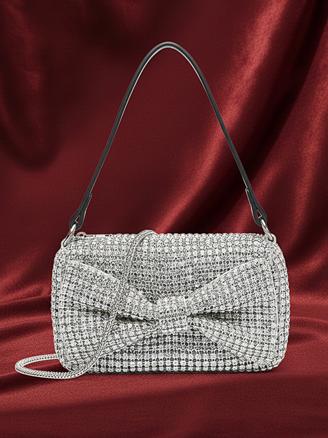 bebe Embellished Crossbody Handheld Bag