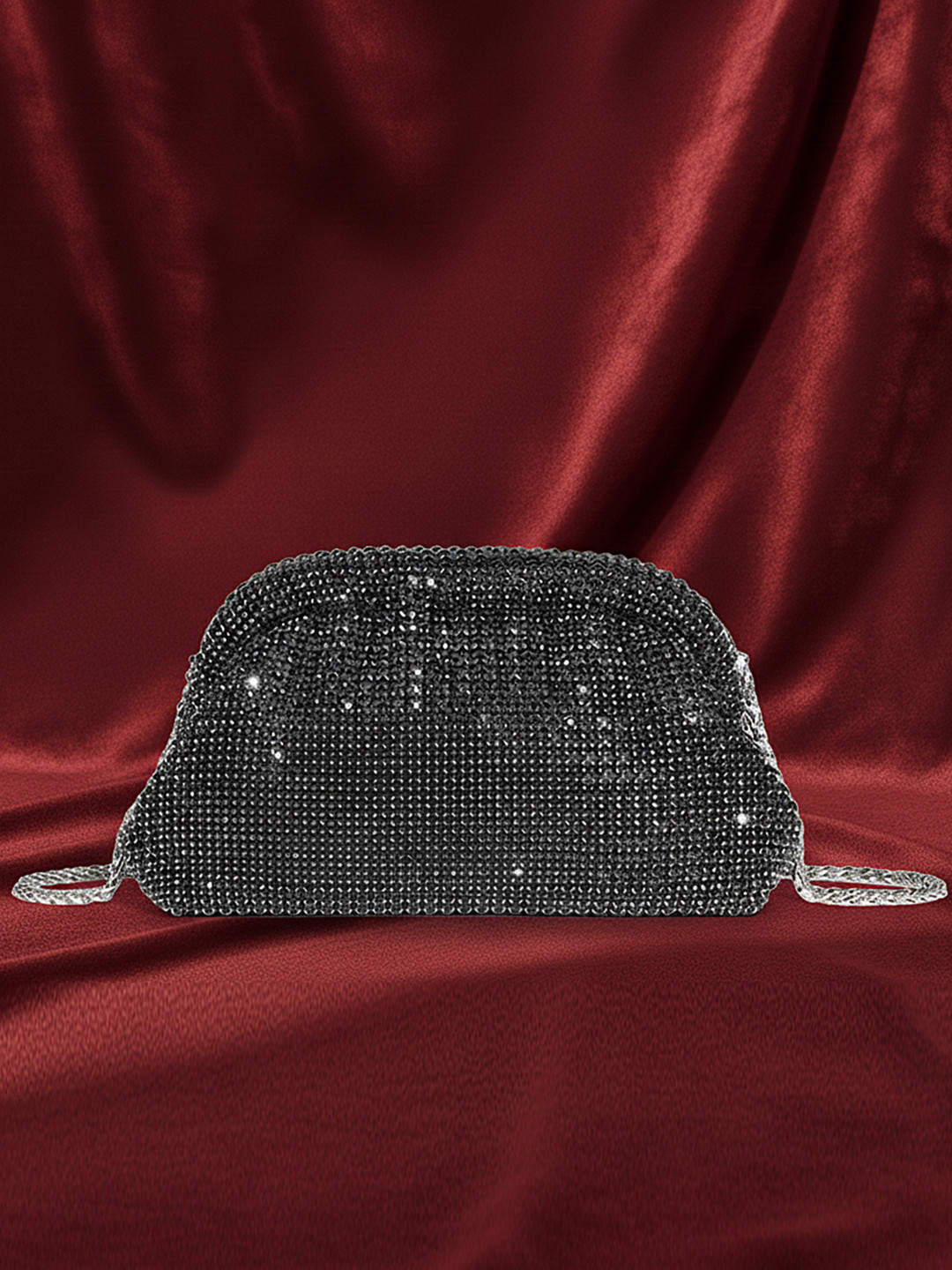 bebe Embellished Crossbody Hobo Bag