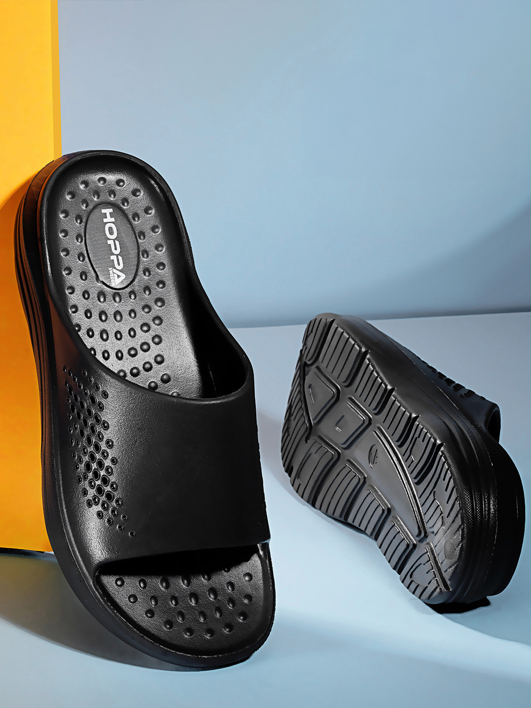 Hoppa Billy Black Mens Sliders