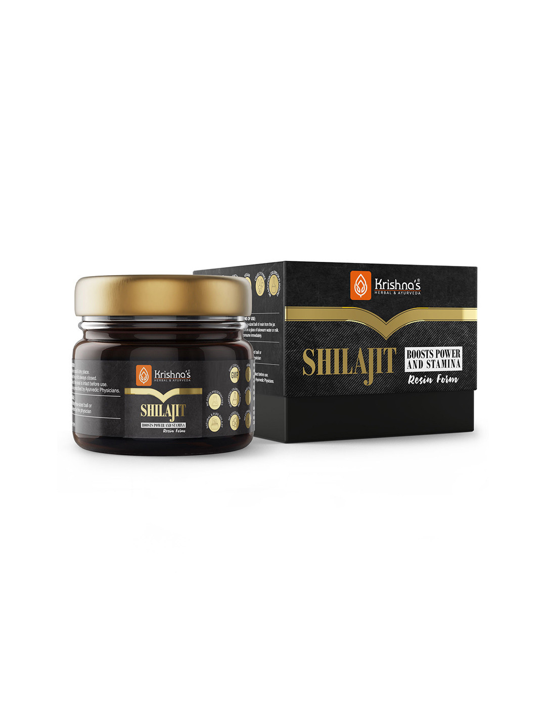 Krishna's Herbal & Ayurveda Shilajit Resin - 20 g