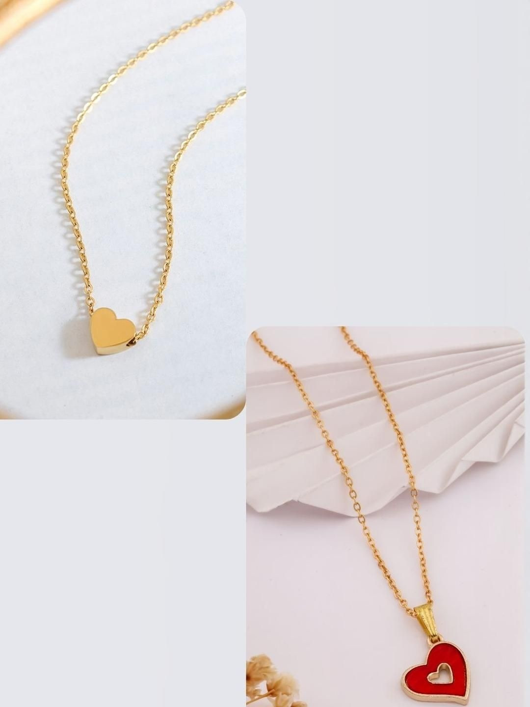 SZN Set Of 2 Gold-Plated Enamelled Minimal Chains
