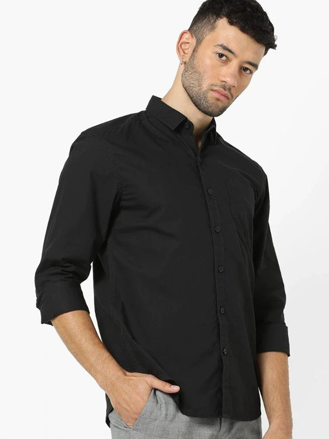 YASA CREATION Men Button-Down Collar Regular Fit Casual Shirt
