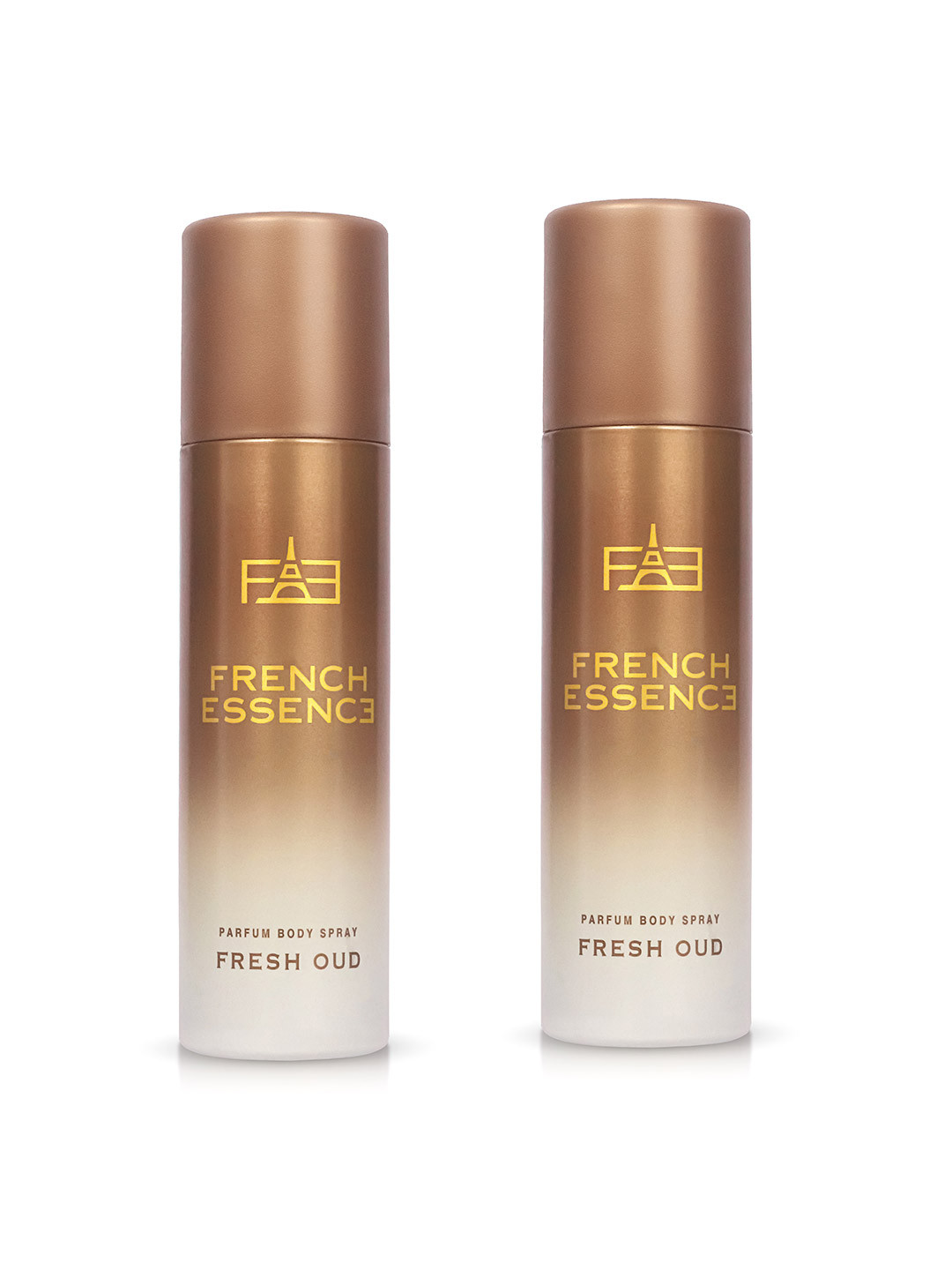 FRENCH ESSENCE Fresh Oud Set Of 2 Luxury Deodorants - 120ml Each