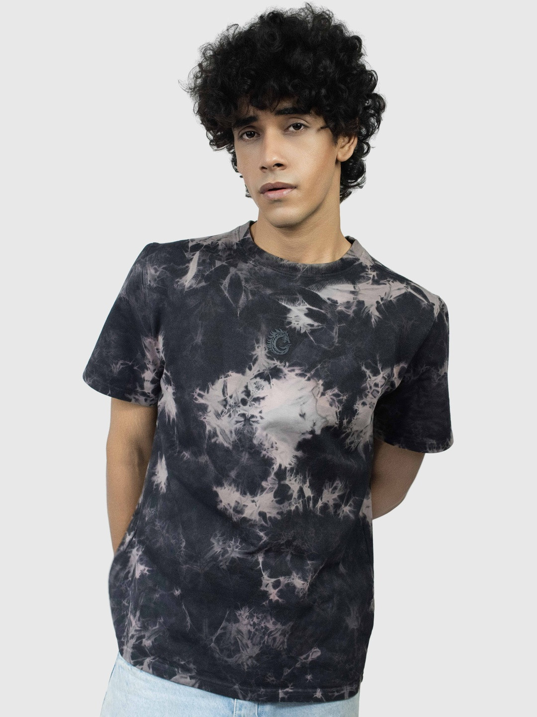 Clazzey Men Tie and Dye Round Neck T-shirt