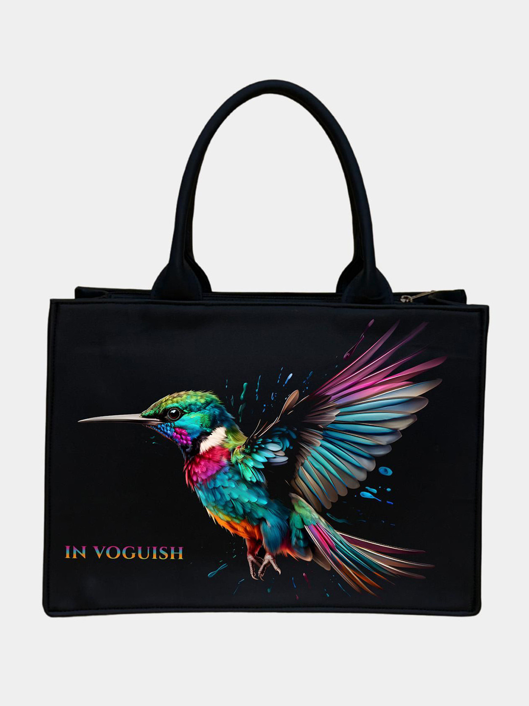 IN VOGUISH Women Graphic Printed Structured Tote Bag
