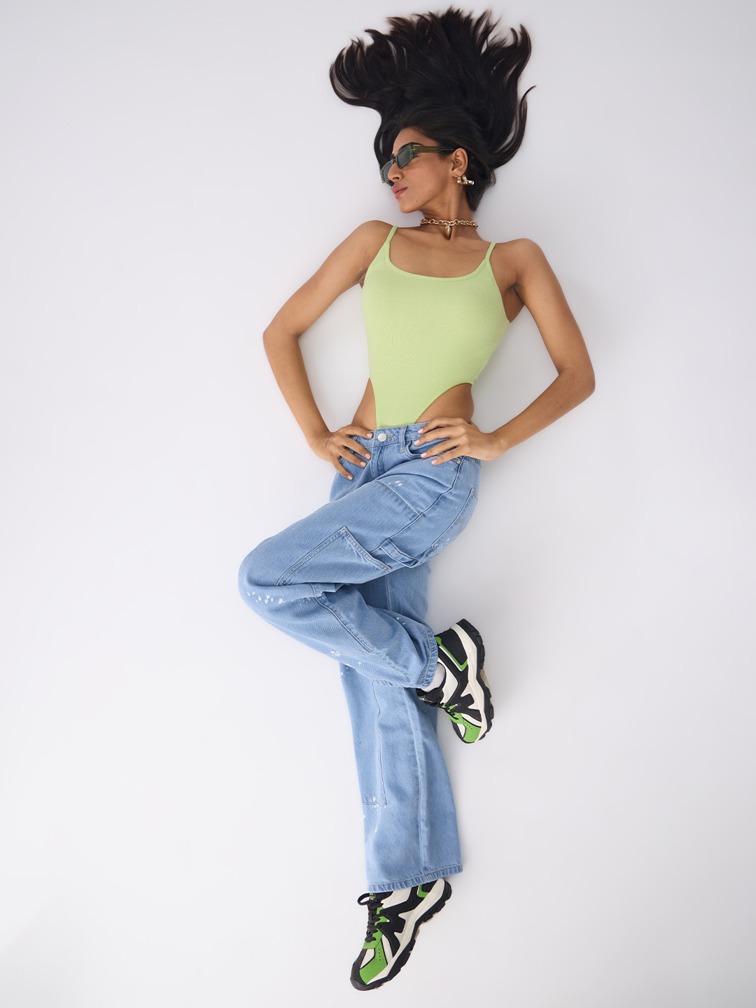 The Souled Store Women Straight Fit High-Rise Low Distress Light Fade Jeans