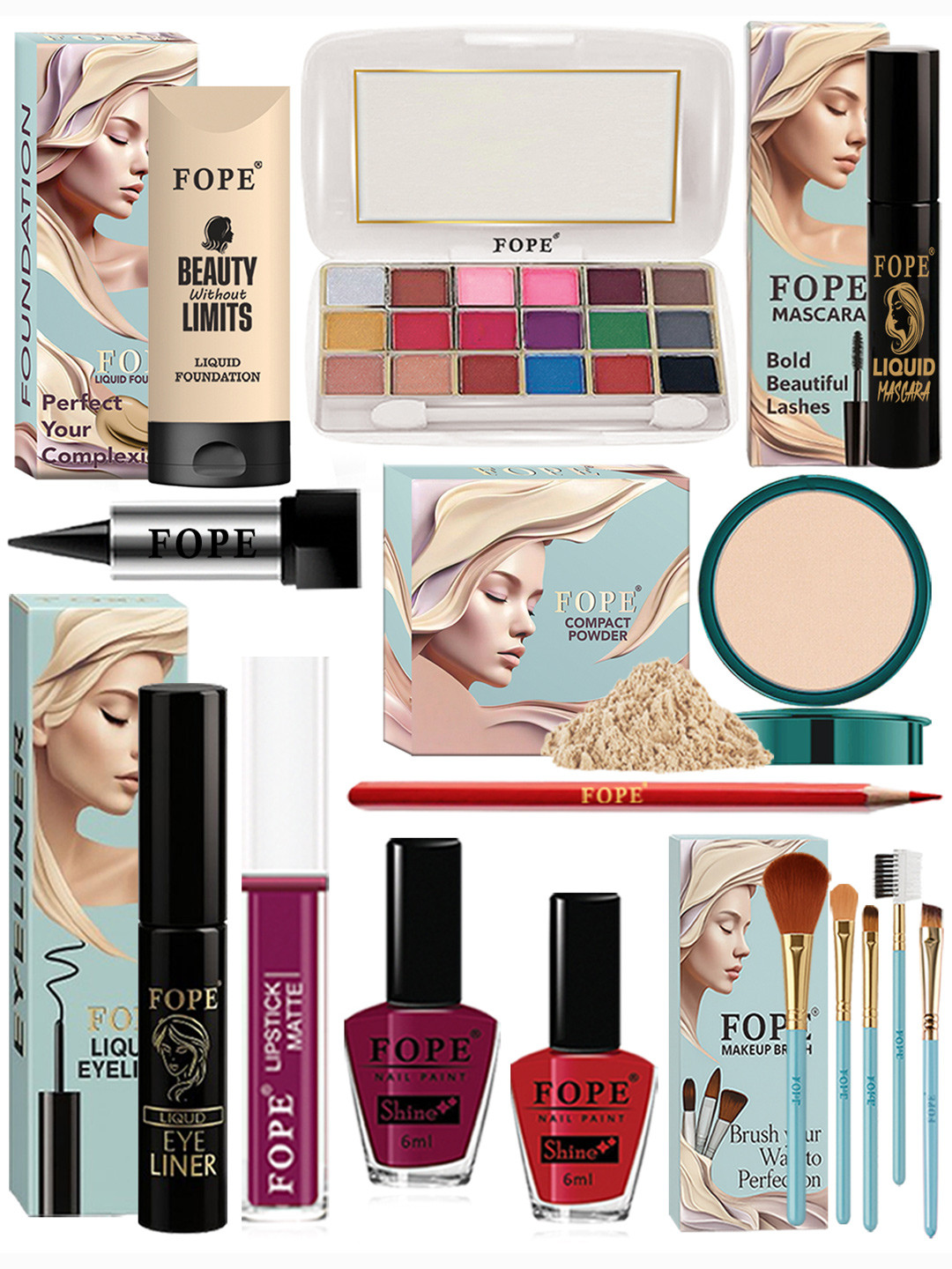 FOPE Set Of 13 Make Up Combo