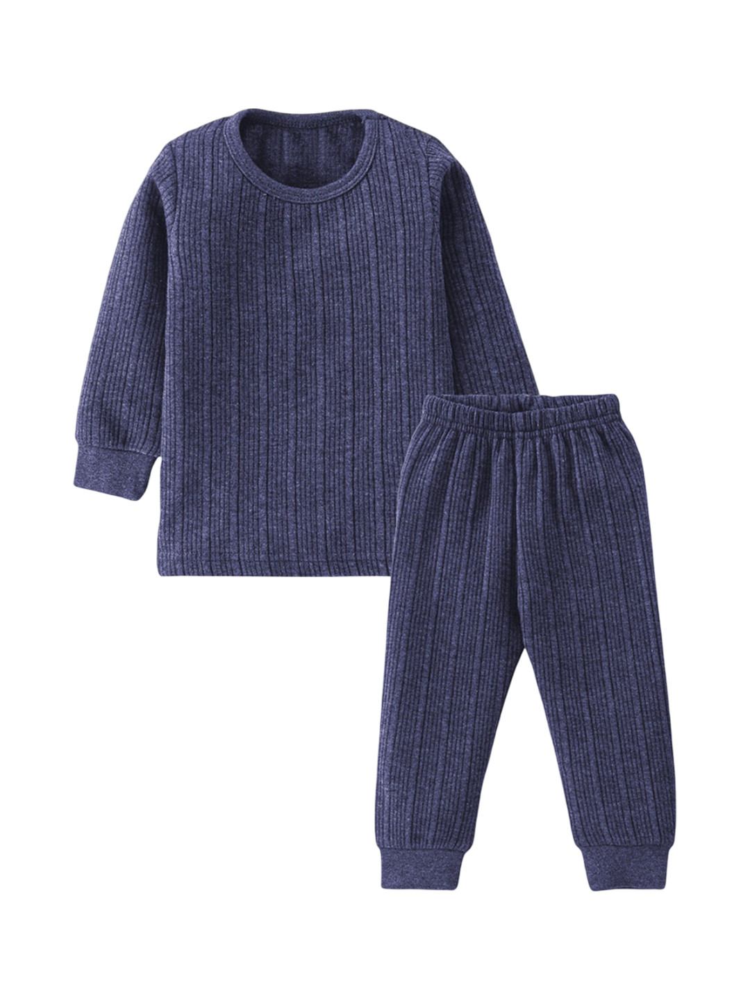 TINY HANDS Infants Kids Striped Long Sleeves Bottom & Top Thermal Set