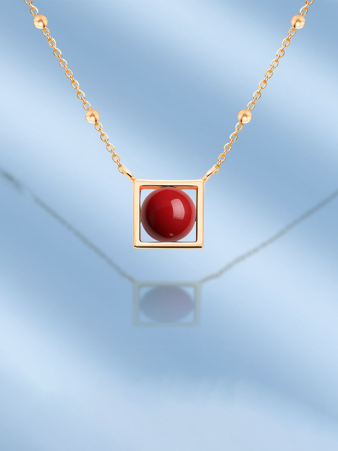 MINUTIAE Rose Gold-Plated Pearls Beade Necklace