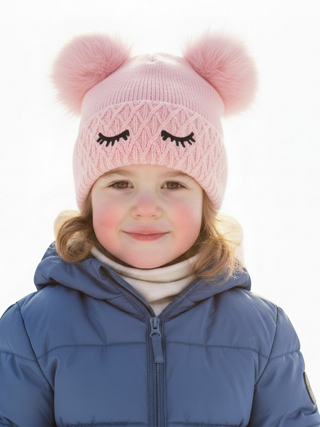 Adorazone Kids Pompom  Woollen Beanie