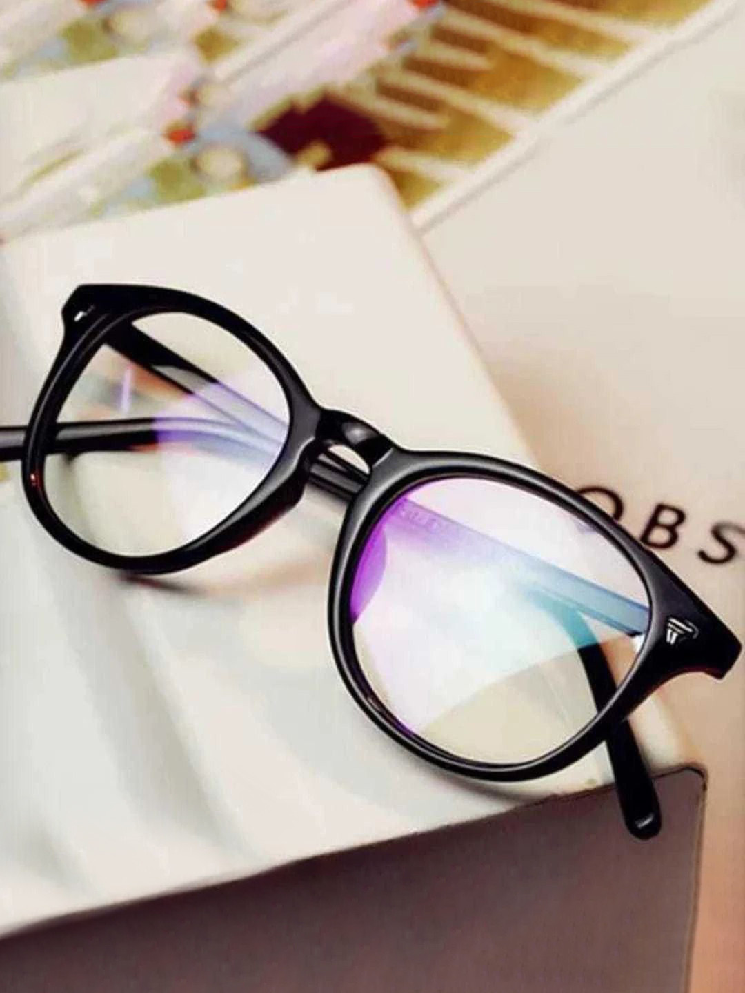 EYMEN I Unisex Full Rim Round Sunglasses With UV Protected Lens eym_IStage BLACK @349