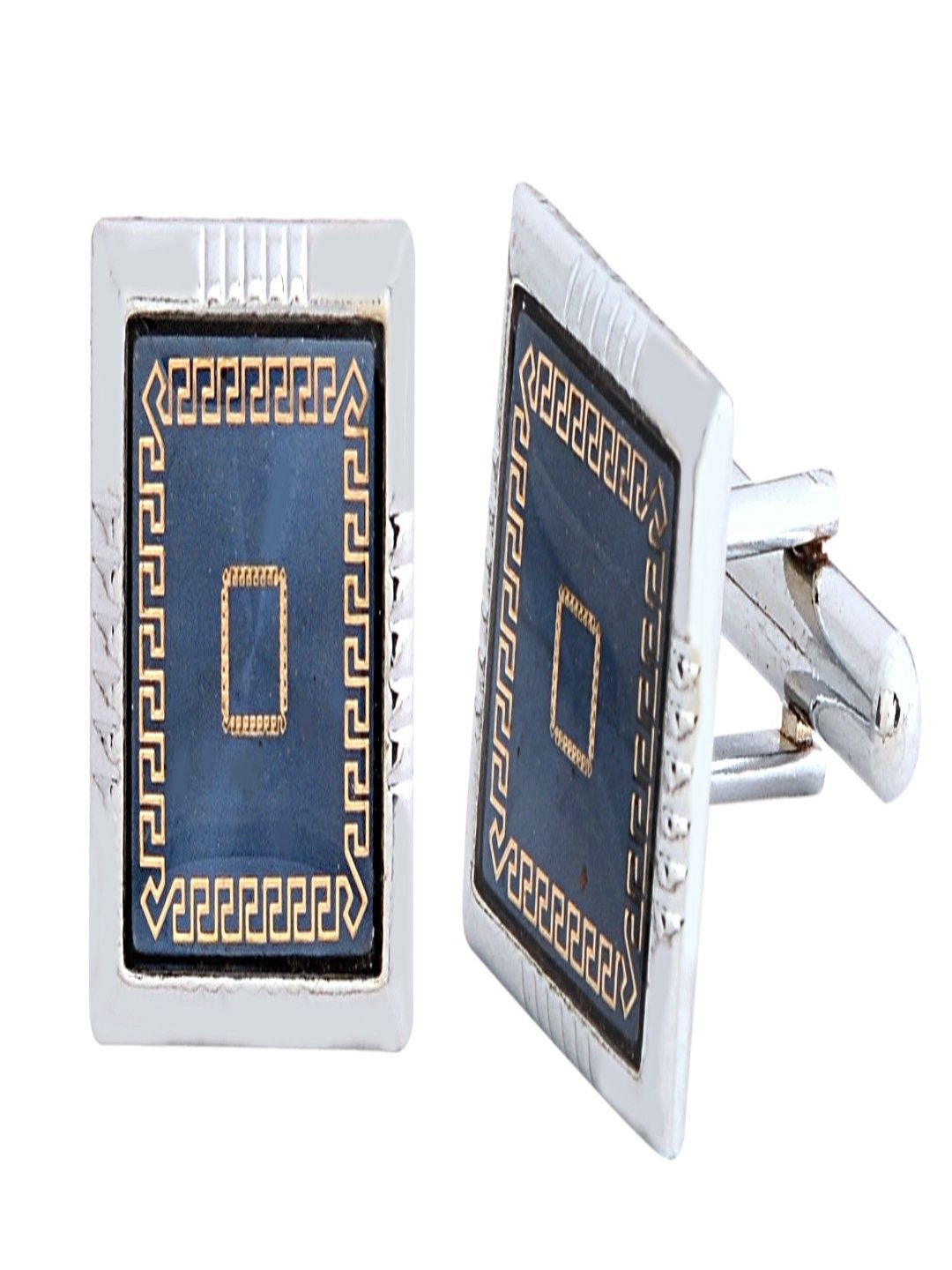 Curren Men Embellished Square Shape Cufflink