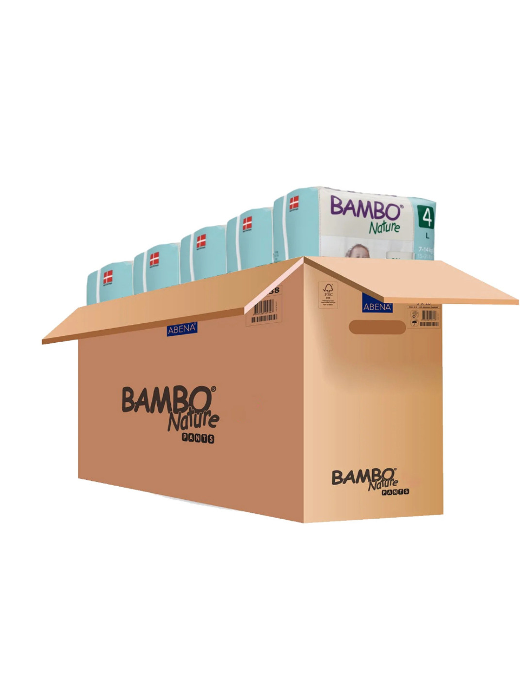 Bambo Nature Eco-friendly Pant Style Diaper Monthly Pack With Wetness Indicator- L- 100Pcs