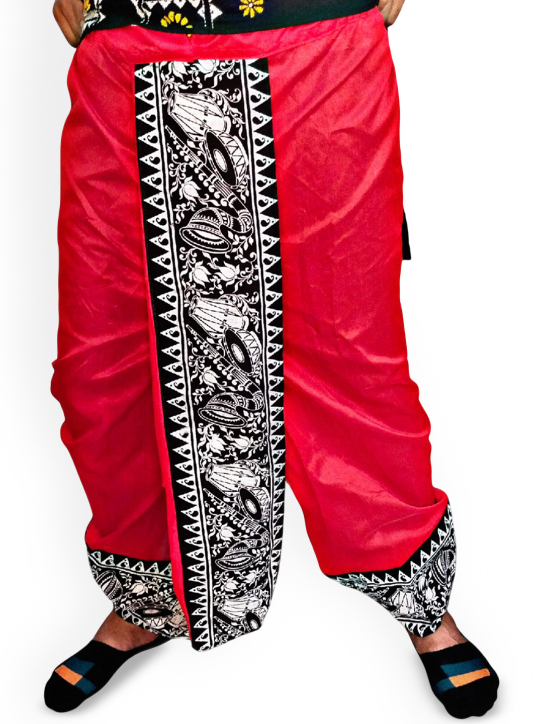 Krishiv Lifestyle Men Printed Art Silk Dhotis