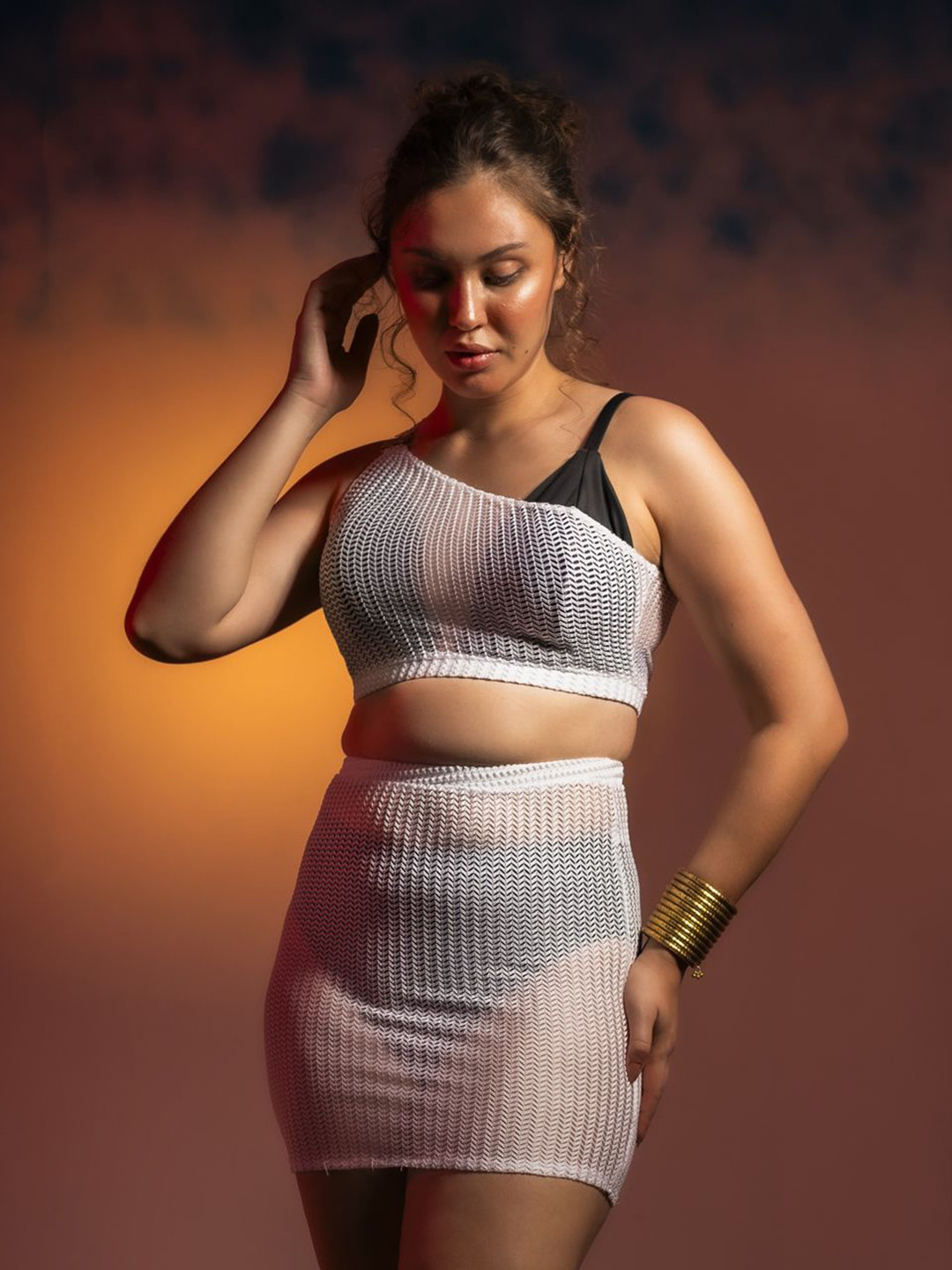 Aoba Women Solid 4 Piece Swim Set