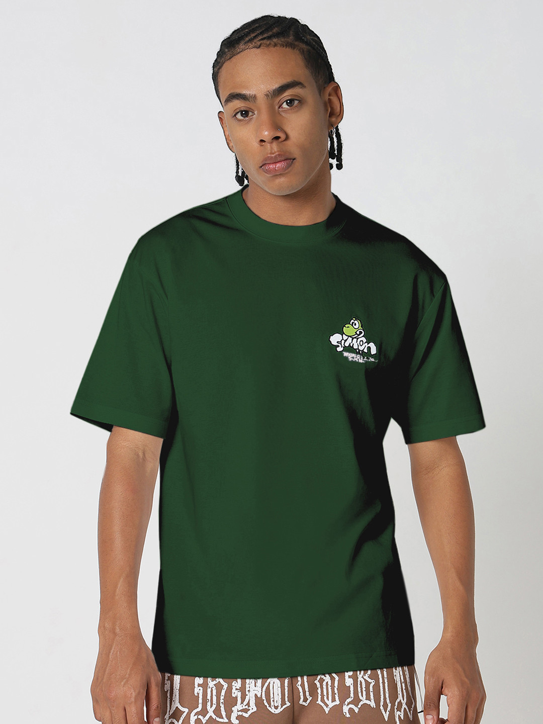 SHOWOFF Graphic Printed Short Sleeve Round Neck Cotton Regular Fit Casual T-shirt