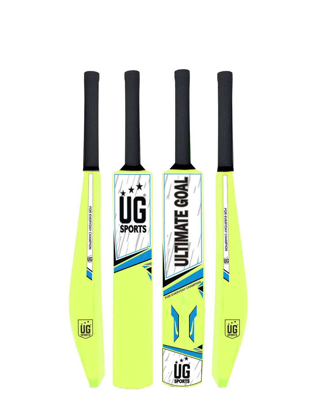 UG SPORTS Premium Plastic Cricket Bat For Youth With UV Artwork & Soft Cushion Grip
