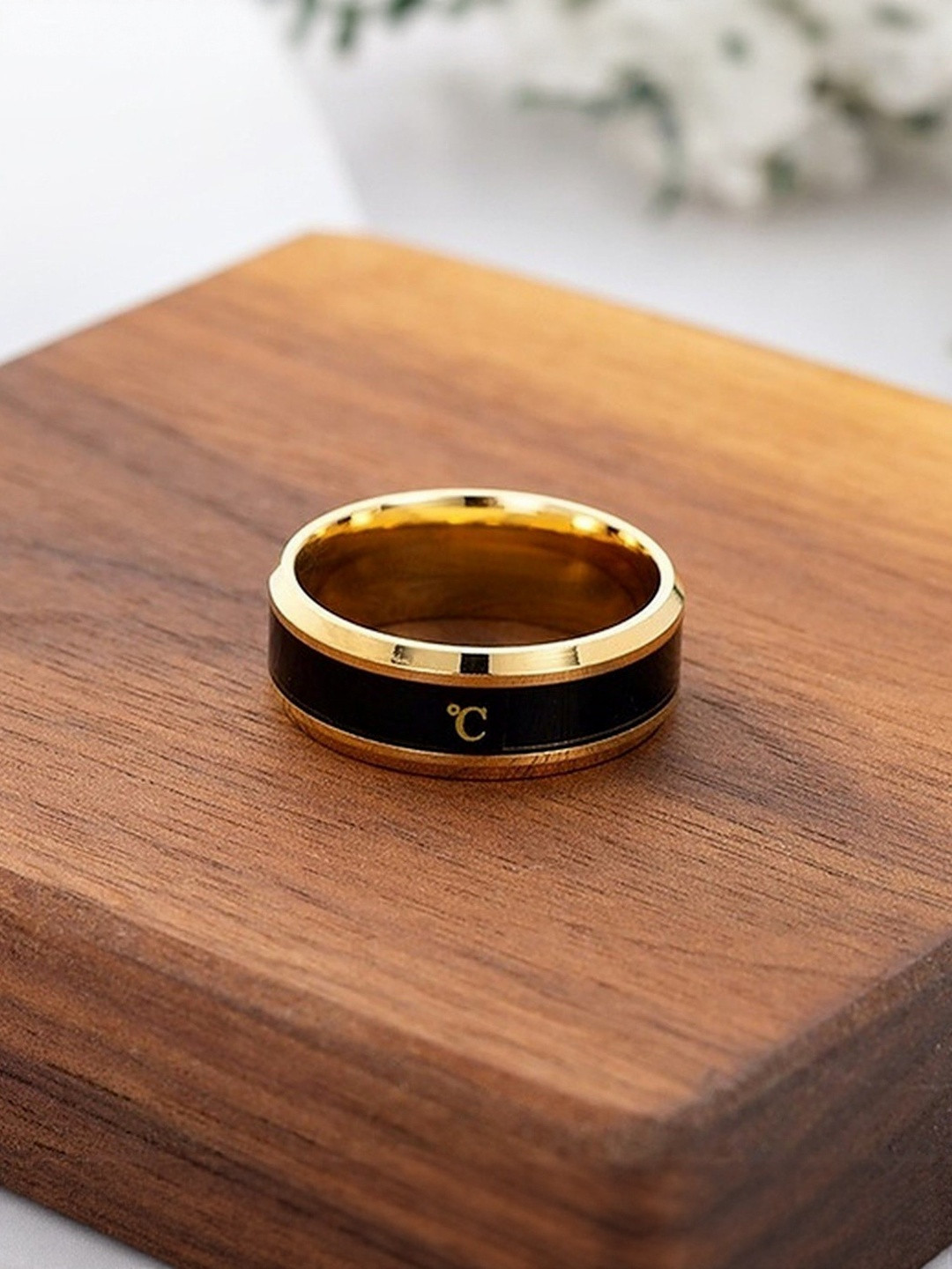 Iga collection Stainless Steel Smart Temperature Finger Rings