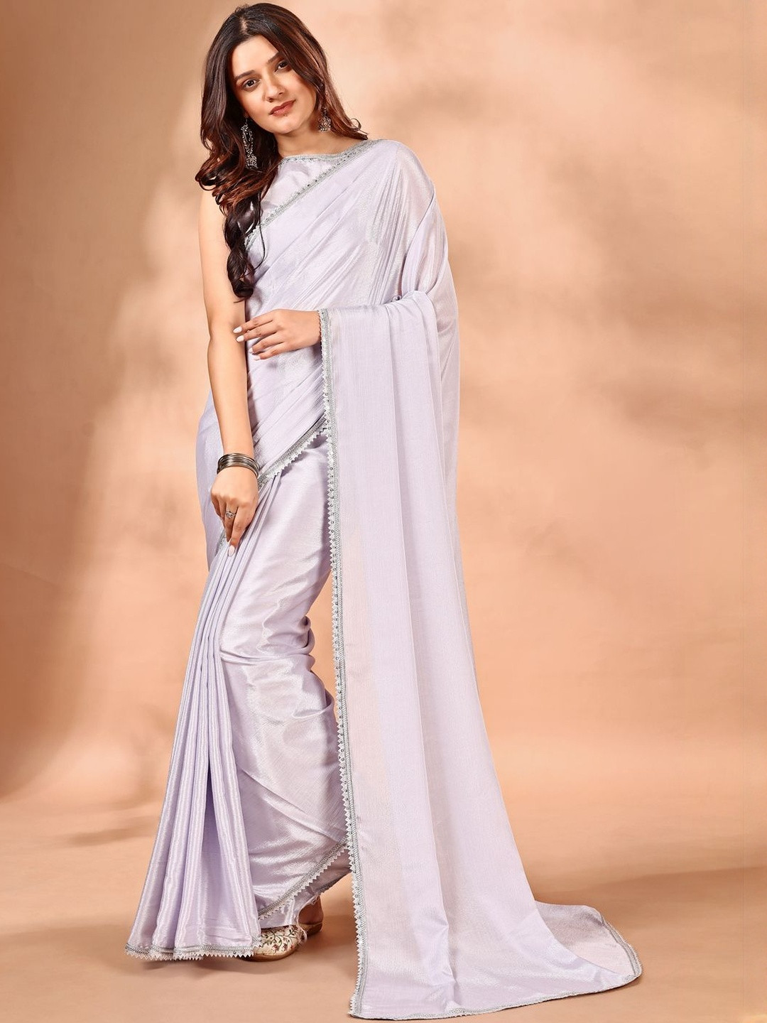 BAPS Embellished Saree With Blouse Piece