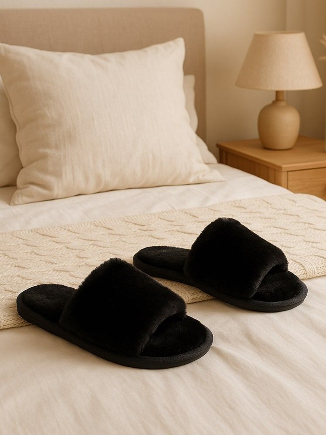 WOLVESDEN Women Solid Cross Band Flip Flops Room Slippers