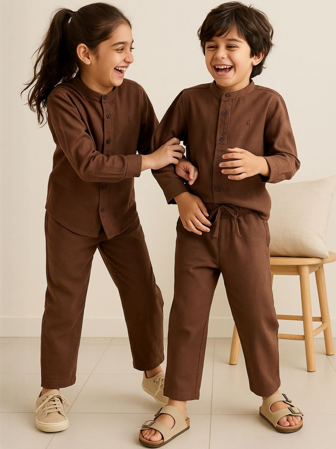 TALES & STORIES Unisex Kids Shirt & Pull-On Trouser Set