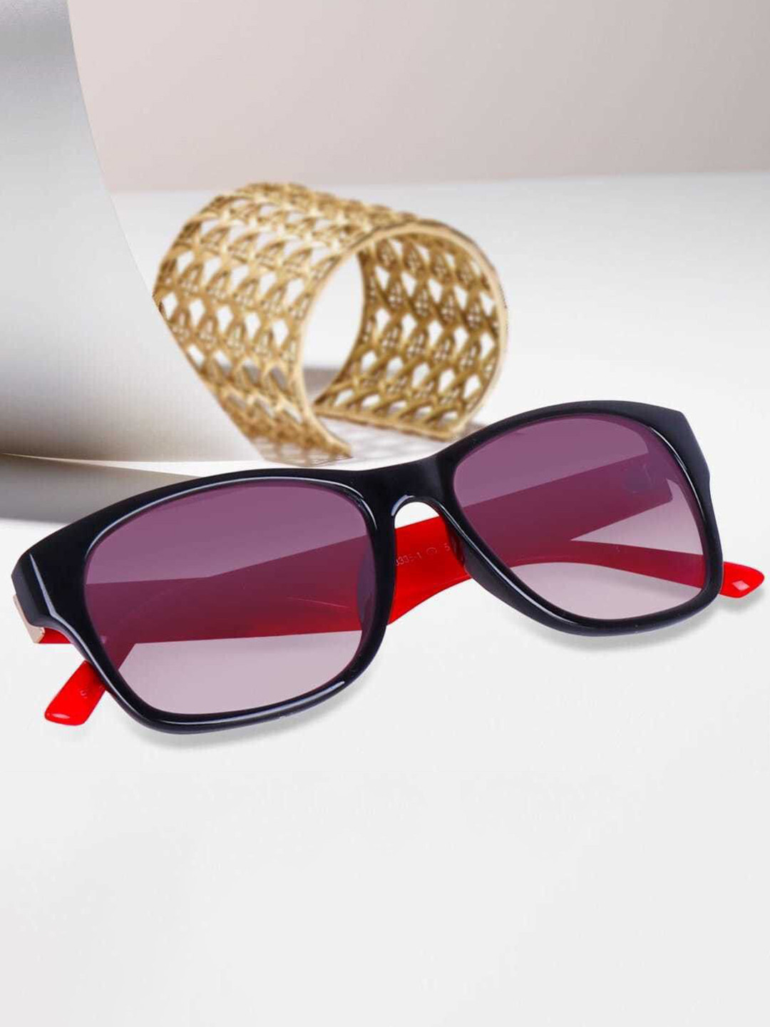 EYMEN I Unisex Square Sunglasses Polarised and UV Protected Lens eym_IRed Balack Jari 299